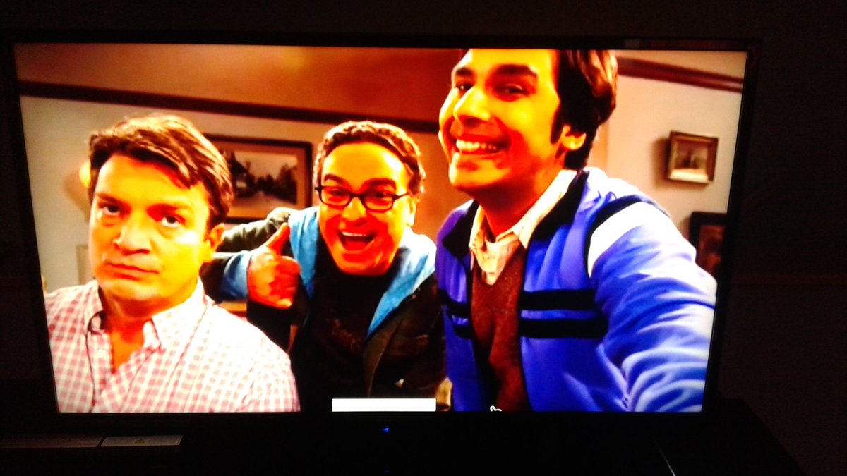 BBT marathon leads to a quick glimpse of this handsome man?! <a href="/NathanFillion/">Nathan Fillion</a> #needmyfilloffillion Smile Nathan! 💕