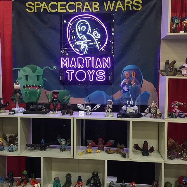 wiptoys's tweet photo. #Repost @jasonlimon 
Swing by booth 603 if your at Designer Con #designercon #spacecrabwars https://t.co/BPDZE2z44f