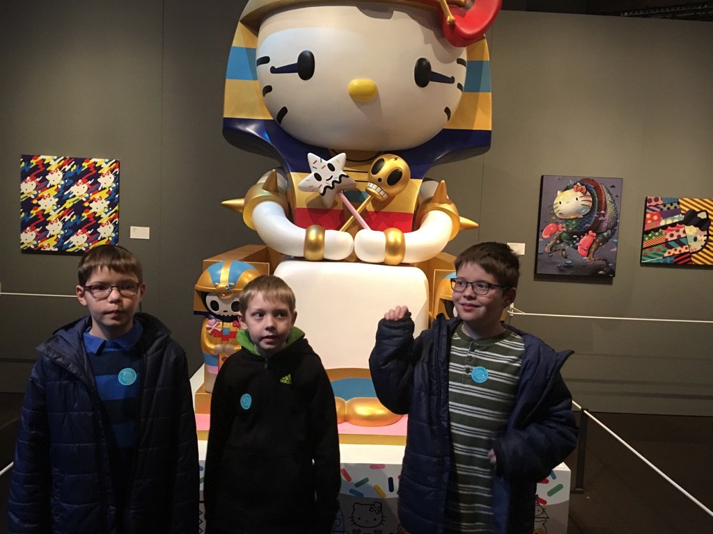 Visiting Hello Kitty exhibit at the EMP #HelloKittyEMP