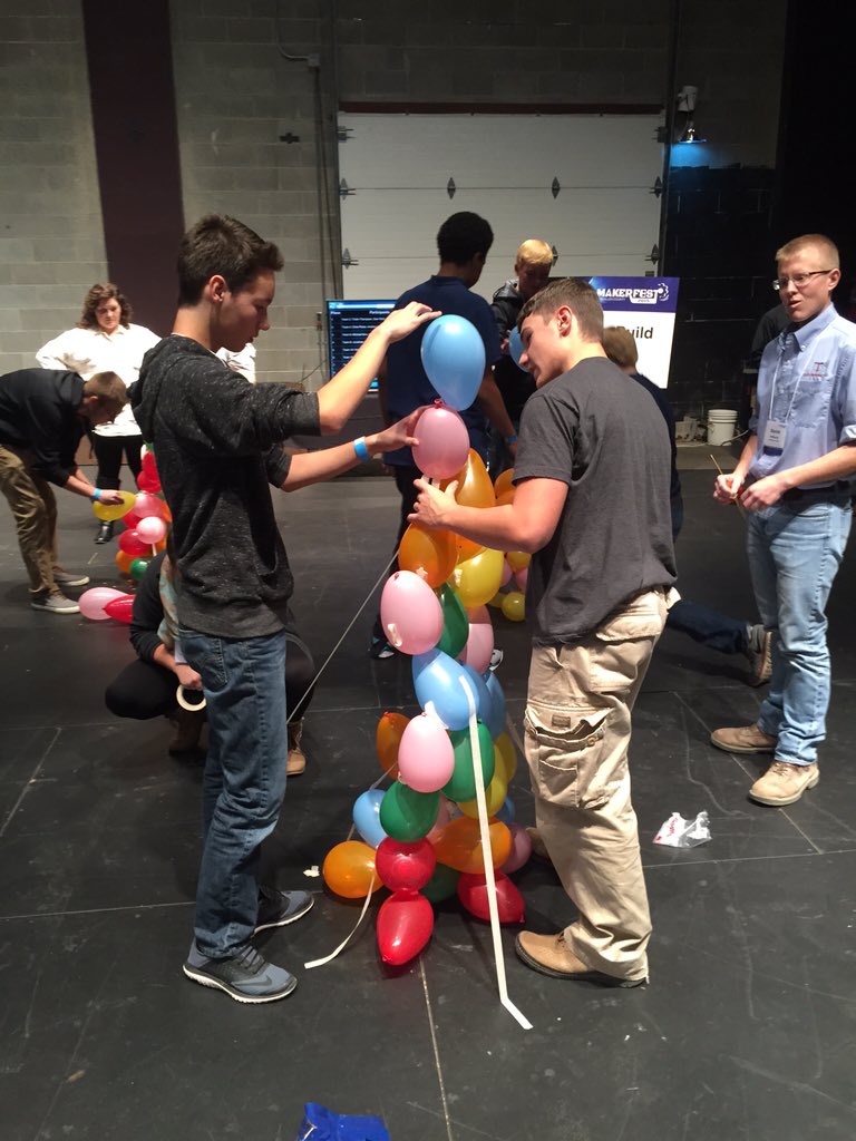 Tristarcc1's tweet photo. RECTech students enjoyed the mystery challenge- made the finals #makerfest2015 https://t.co/R2QLS6TzyY