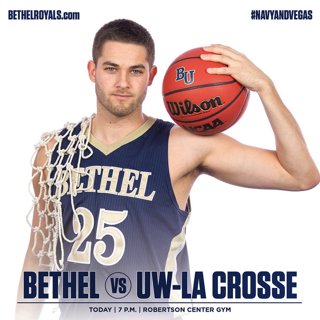 BethelRoyals's tweet photo. MBB: @BUroyalshoops hosts UW-La Crosse tonight at 7 p.m. Come cheer on the #BURoyals, as they try to stay unbeaten!! https://t.co/XvLO9IRG7B