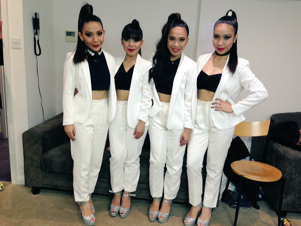 4SISTERSMUSIC's tweet photo. Wow! 😁 We are so happy about our performance, hope you all liked it too! God bless 4th Impact! ❤️💙💛💖 #XFactor https://t.co/WBej5KEVH8