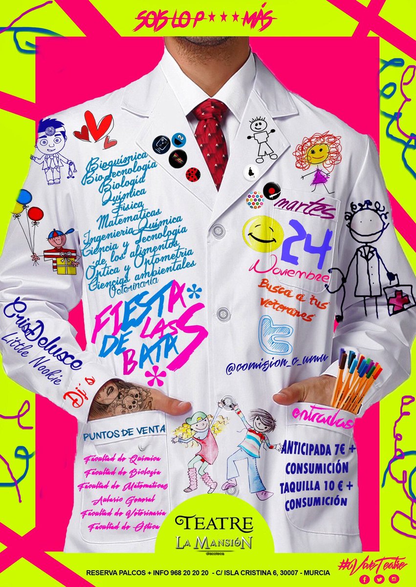 comision_c_umu's tweet photo. Disfrutar del Sábado sabadete!! Que ya queda menos!! Este martes 24 se lía!! ¿Aún no tienes tu entrada? @ViveTeatre https://t.co/JAnwW1mwPR