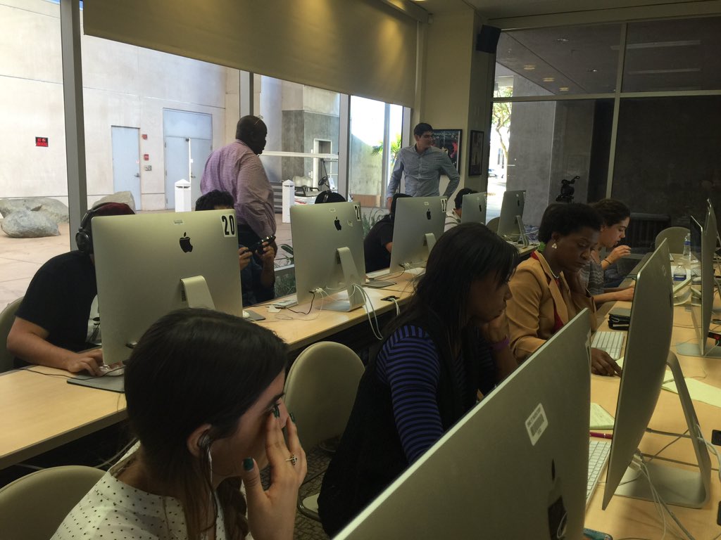 OmariNBCSD's tweet photo. Pro For A Day 2015. Boot camp for aspiring journalists to get real life experience next to @SDABJ #NBC7 https://t.co/P51nfaVV31