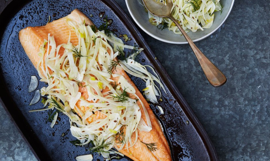 FHRecipes's tweet photo. https://t.co/kOXLEDtYSl Slow-Roasted Char with Fennel #Salad #recipes by @bonappetit #cookingsalad #salads https://t.co/2HrpC1lYBt
