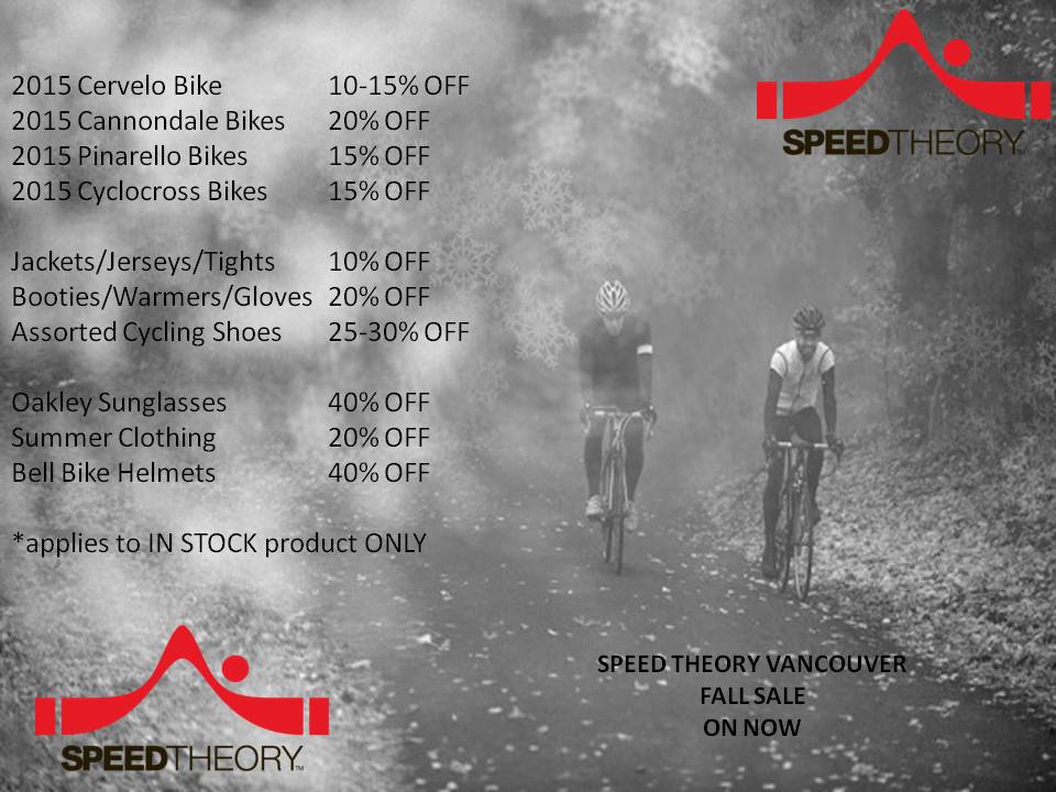 . <a href="/SpeedTheoryVan/">Speed Theory Van</a> is having a FALL SALE.  ON NOW!  *in stock items only.