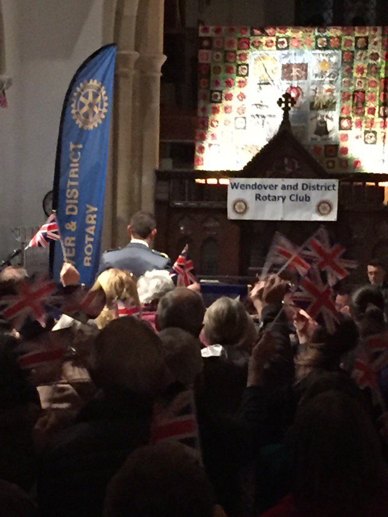 WendoverRotary's tweet photo. Some great flag waving and singing tonight! https://t.co/i46LBhLVFk