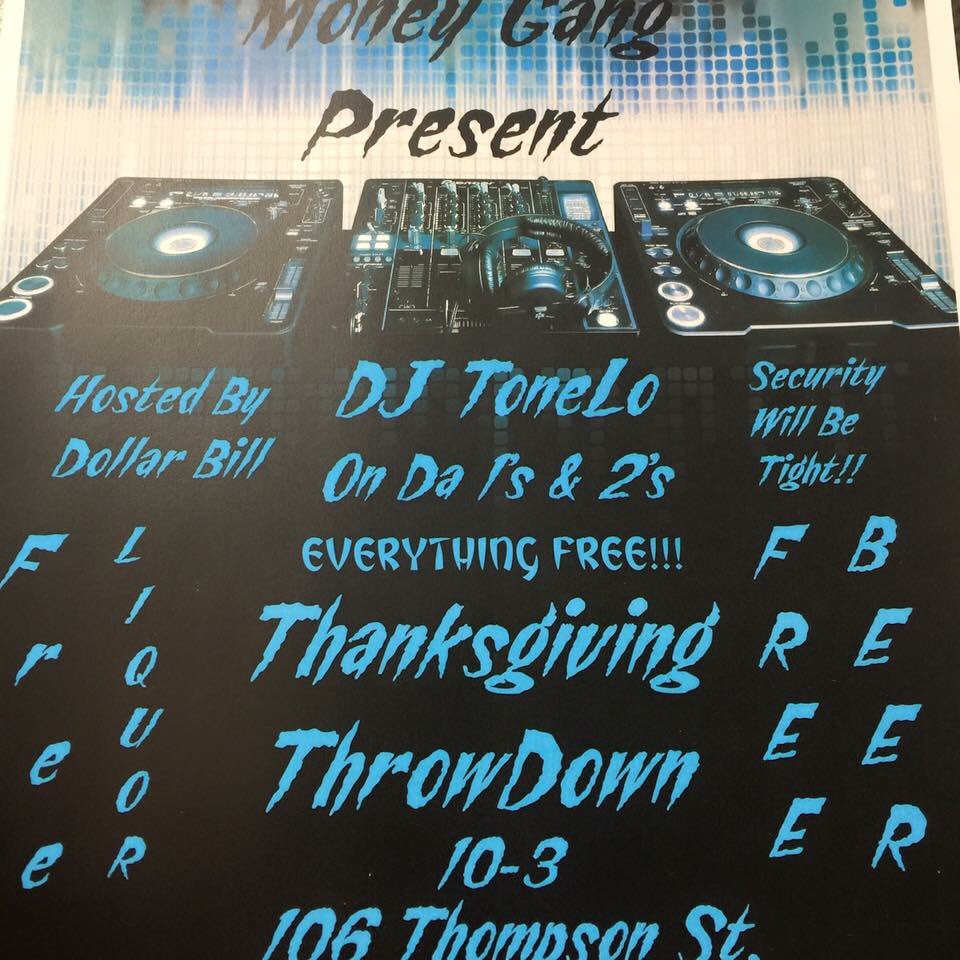 PyrexMurder's tweet image. ThanksGiving ThrowDown J$L Money Gang Thanksgiving Night After A Nice Meal Lets T'Up 💯💦🔥⛽️ 106 Thompson St.