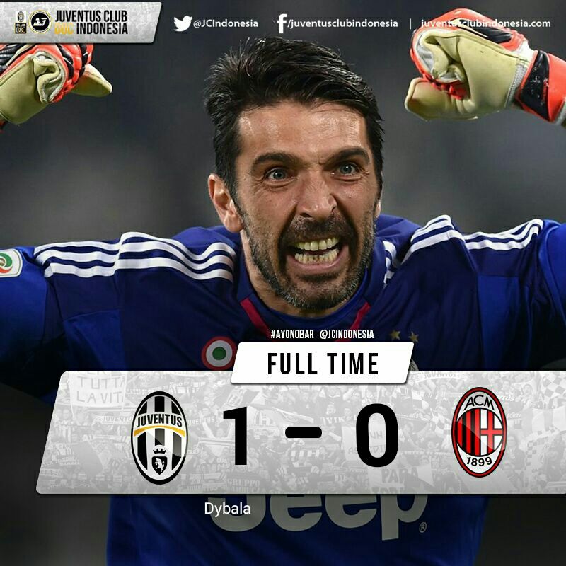 FT Juve 1-0 Milan (Dybala)

FORZA JUVEEEE!!