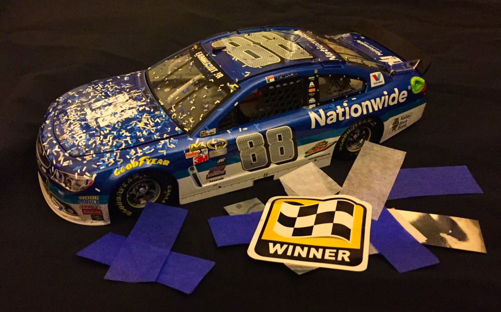 NW_Sports's tweet photo. Retweet by tomorrow and one lucky person wins this @TalladegaSuperS win die-cast from the May race. #NW88JR https://t.co/4S9Xd4W8lS