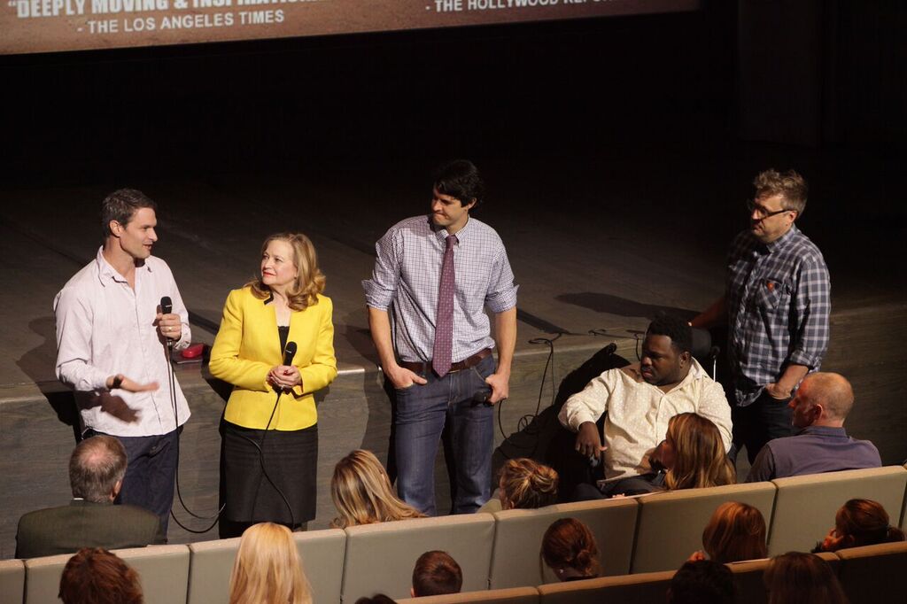 Thanks @jamieleecurtis for hosting an awesome screening at the <a href="/musoftolerance/">Museum of Tolerance</a> last week! #becomingbulletproof