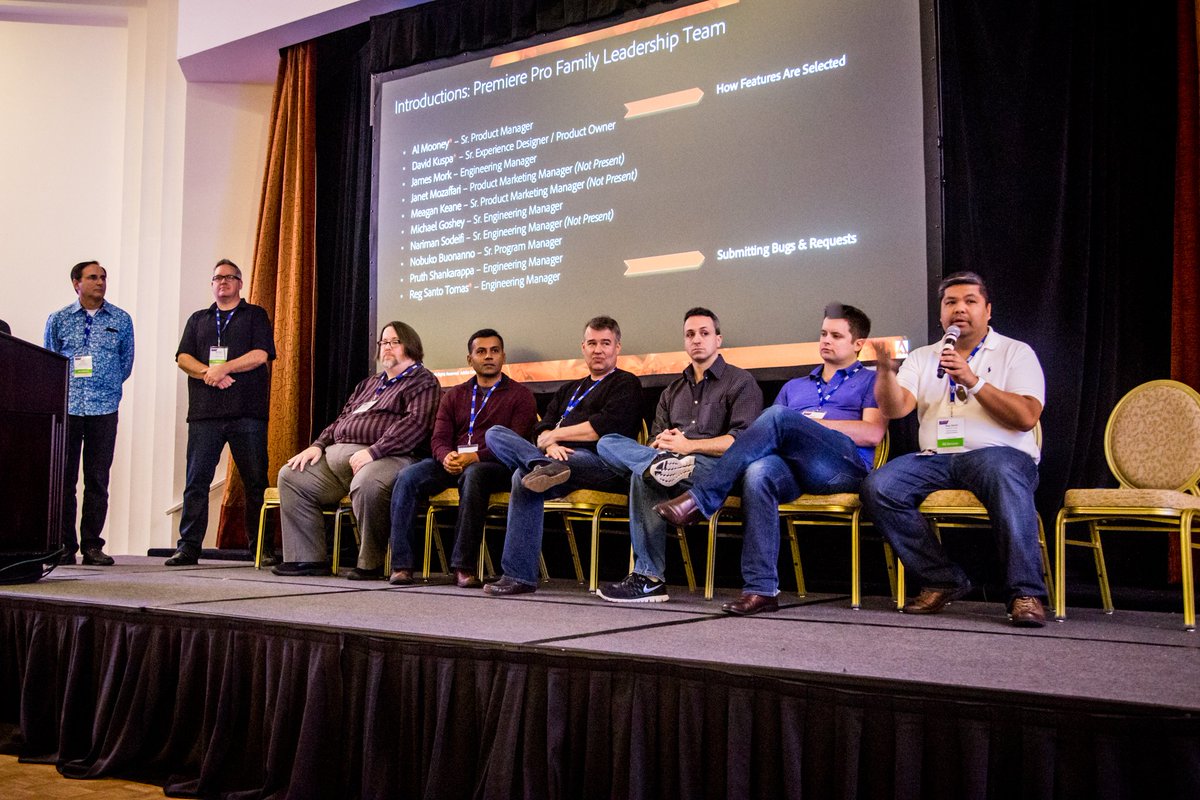 PProWorld's tweet photo. Special thanks to #TeamAdobe for participating, sharing insights &amp; opening their doors. #PProWorld #PremierePro https://t.co/hSiLz10Vbt