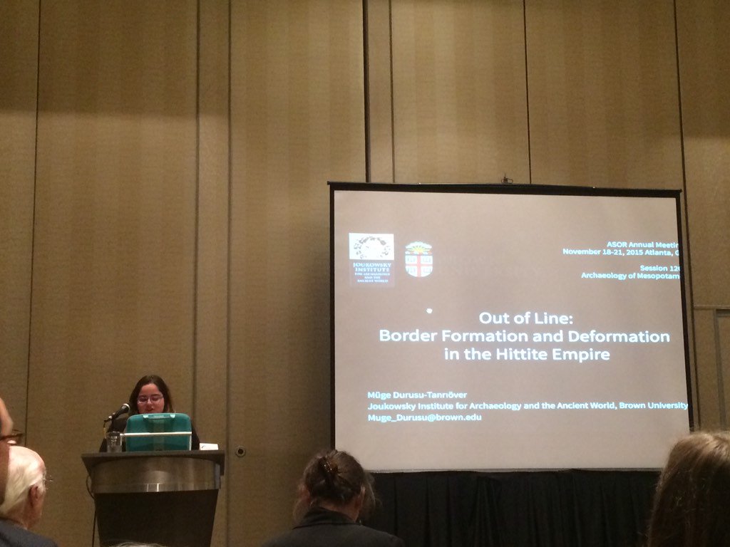 brownarchaeolog's tweet photo. Next is @mugedurusu on Hittite borderlands #ASOR15 https://t.co/GFmNuIcSc9