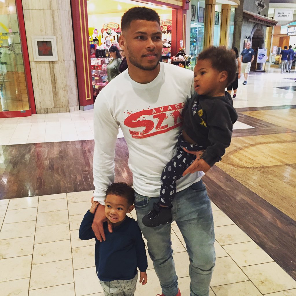Tyrann Mathieu on X: Noah is smiling at some girl & Jr. Is