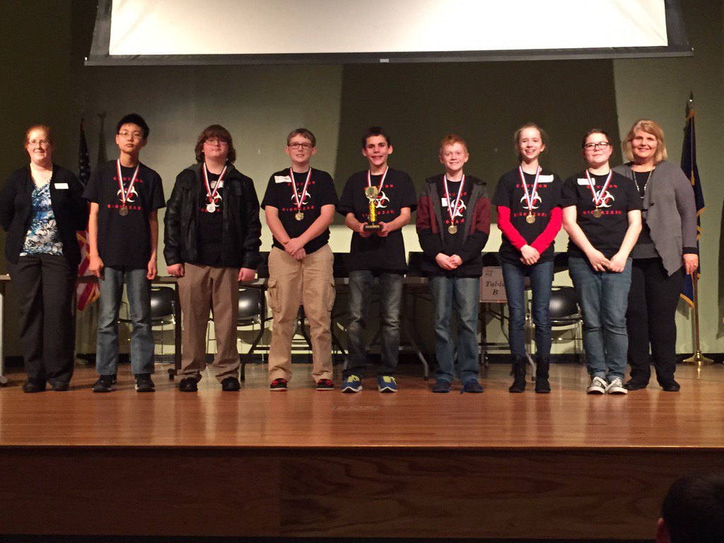 Woodside Warriors Team Biohazard wins 1st place award for their research project!! #WMStrong #STEM #FLLRobotics