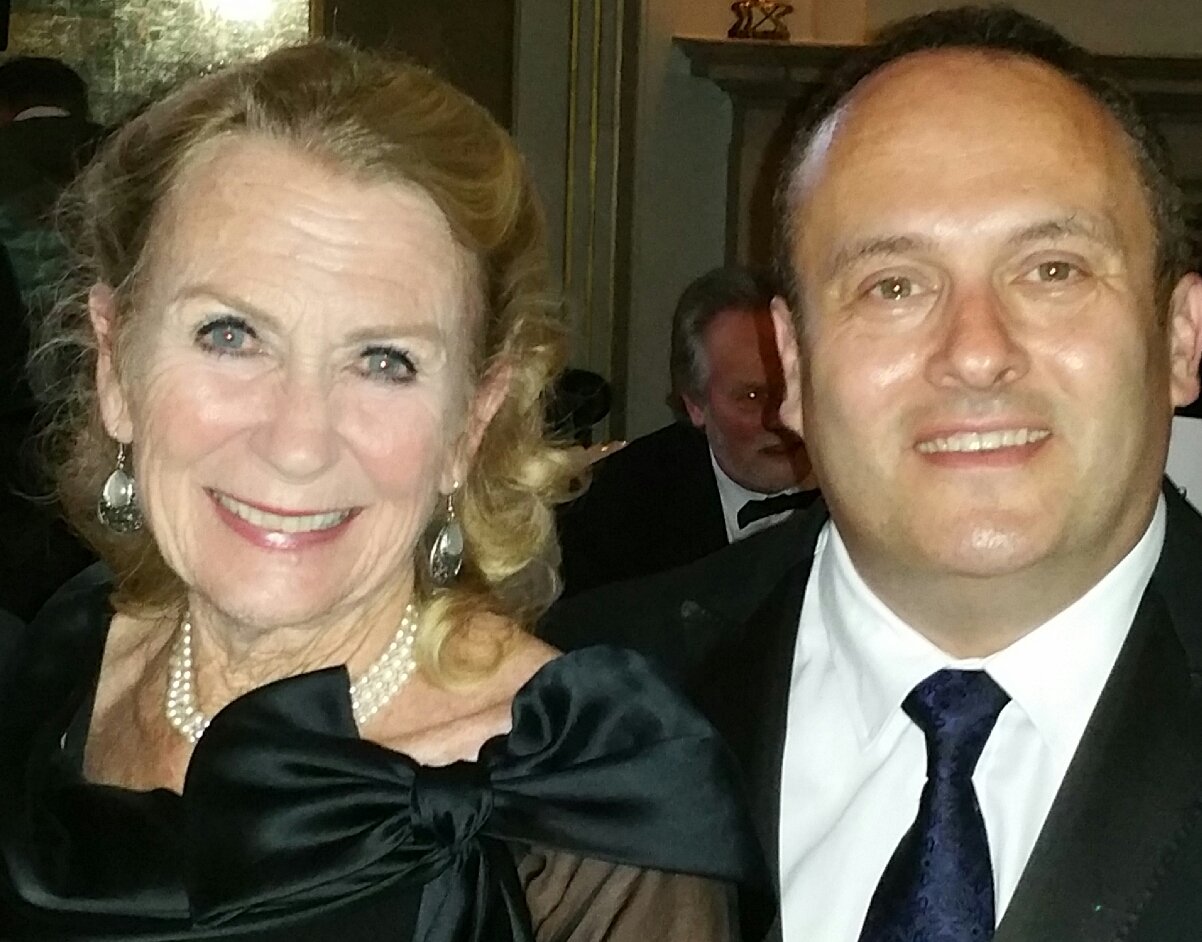 Happy bday to Juliet Mills. Here with her at charity evening in honour of parents Lord John & Mary Mills in April 