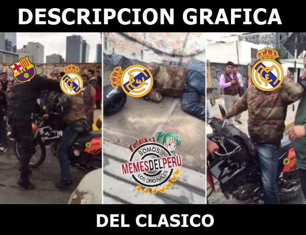 MemesDelPeru's tweet photo. Real Madrid vs Barcelona, la mejor descripción gráfica. 😂 https://t.co/o4rLgPDQlq