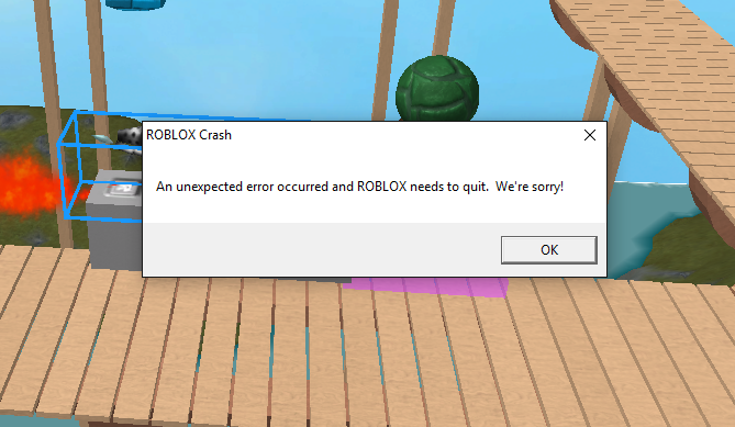 Roblox Crash An Unexpected Error Occurred Win 10