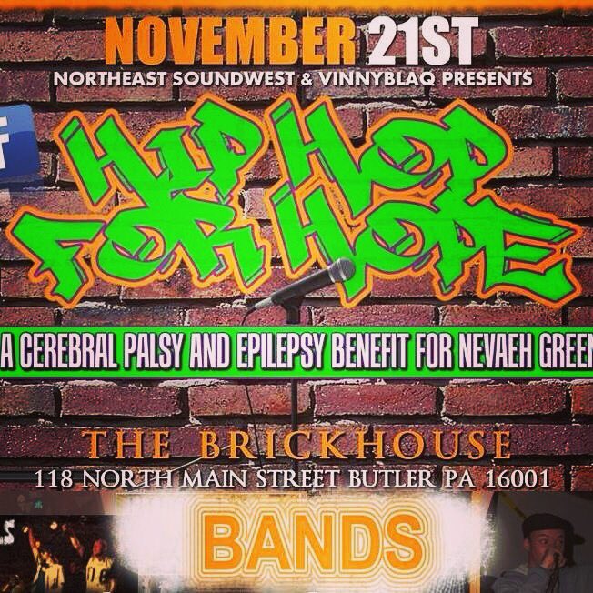 FPX412's tweet photo. Tonight we will be rocking the Brickhouse in Butler for Hip Hop for Hope. Starts at 7! https://t.co/E9fQeIMHOF