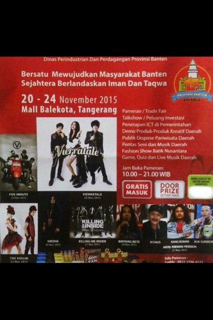 Sore ini The Virgin Offair jam 15.00WIB at Mall Balekota Tangerang .. <a href="/V_Tangerang/">Virginity Tangerang</a>