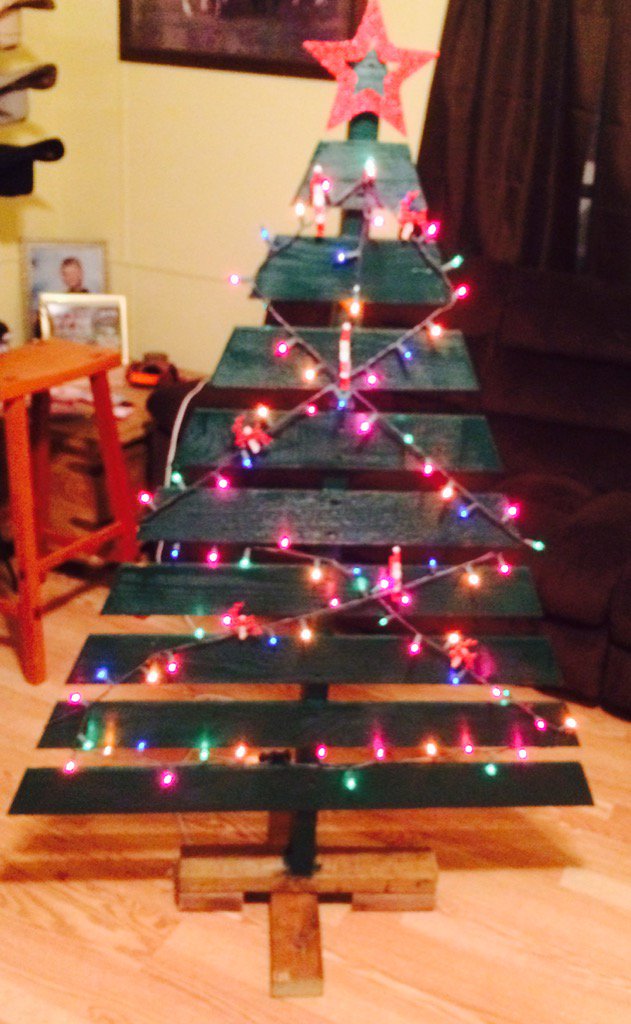 The pallet Christmas tree🎄🎄
