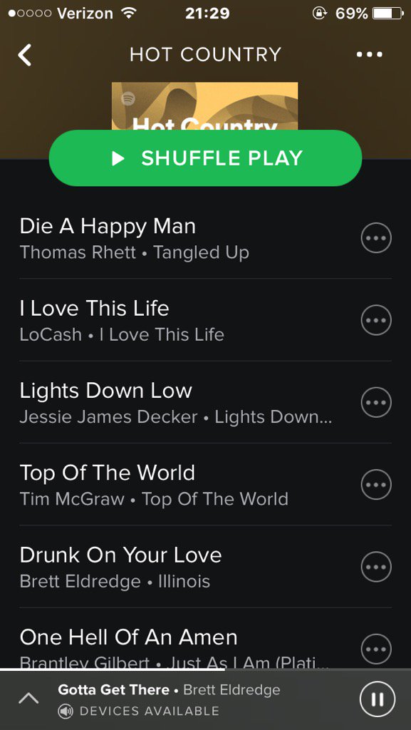 bazookabri's tweet photo. @bretteldredge get it son! no. 5 on #Spotify #iwokeupupupstilldrunkdrunk https://t.co/gtUtYTyII5