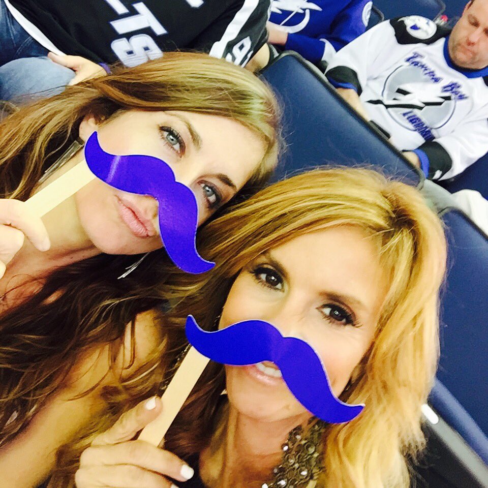 DebraSchrils's tweet photo. Celebrating Movember with @TBLightning #BoltStache #gobolts #boltsocial #BeTheThunder @RoxanneWilder https://t.co/Fj6mTfK8Qz