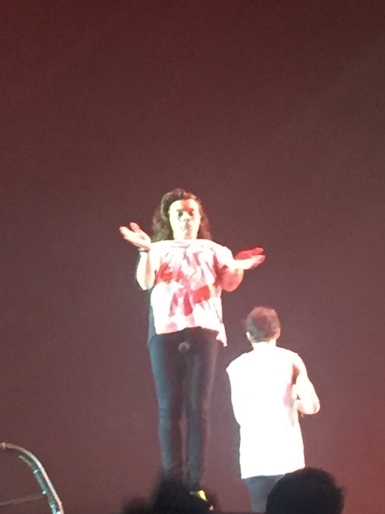 Amy_Myers91's tweet image. Possibly the funniest photo of @Harry_Styles from OTRA tour 😂😍 #onedirectiontour #Sheffield #harrystyles