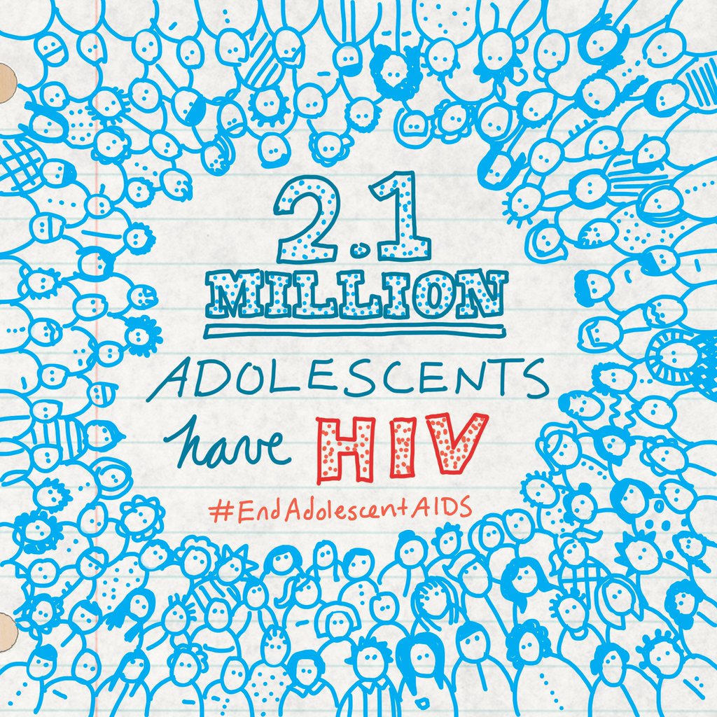 UN's tweet image. Every hour, 26 adolescents are infected with HIV - @UNFPA  bit.ly/19scABa #endadolescentAIDS #GlobalGoals