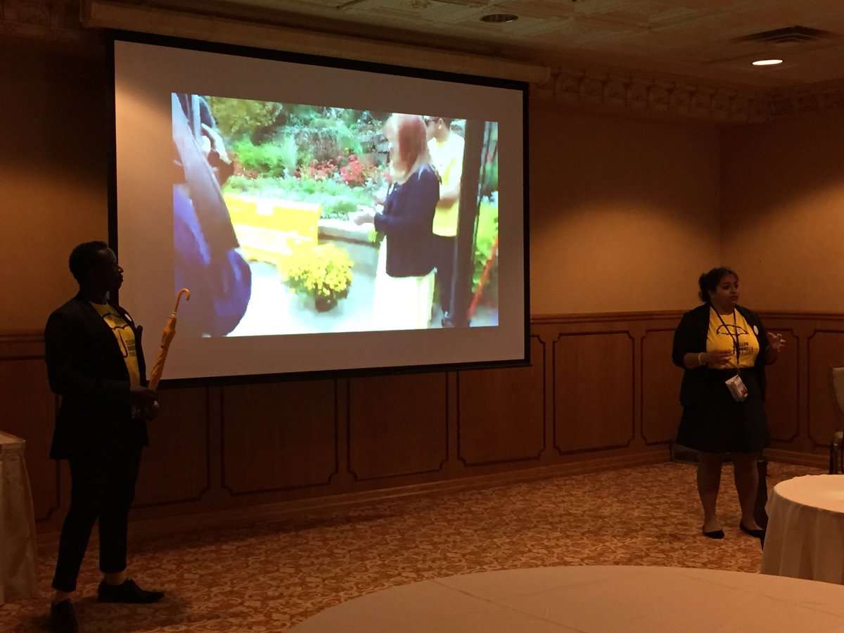 cdnstudentslead's tweet photo. Nimisha Sumathi and Fred Donkor are using “Yellow” to stop stigma of mental health on campus. #CCSL2015 https://t.co/qBL5tNXIbF