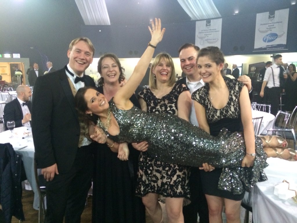 c_t_bradley's tweet photo. Our cool pharmacist of the year 2015- catch of the day! @PharmacistAward @PharmacyBenFund https://t.co/dZYjaw7fhN