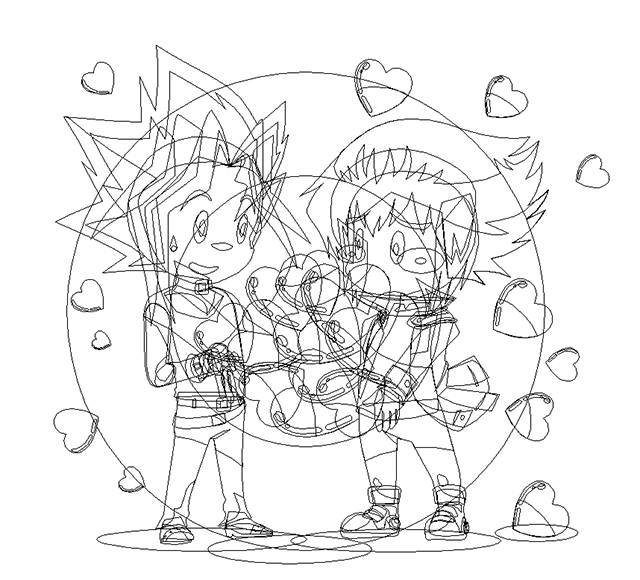 フラットな絵柄で描きたくなったので今回はイラレで描いたのです。おまけのアウトラインデータ 