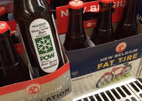 ProtectWinters's tweet photo. There was never any doubt what we we're buying tonight! Get some and support POW @newbelgium #pintsforpow https://t.co/7RQTWVmAQj