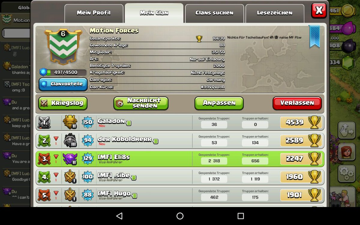 MotionForces's tweet photo. That moment when it's 3AM and suddenly out of nowhere @GaladonCoC hits the clan! Thank you! https://t.co/M0dluF4ItW