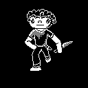 MDuceau's tweet photo. More pixels after a break: Myself in not-undertale 1bit style for @Pixel_Dailies #pixel_dailies #1bitsprite https://t.co/qxfZAcDbsy