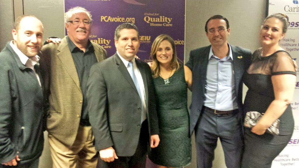 SalDiDomenico's tweet photo. Happy 10th Anniversary to @1199mass! TY for standing up for working families &amp; for your friendship #mapoli https://t.co/GG9URgif5m