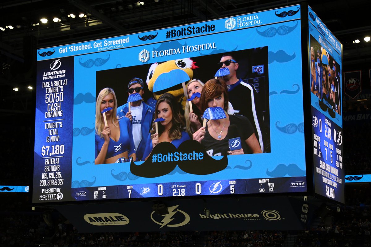 AdventHealth's tweet photo. .@TBLightning fans get 'Stached with the #BoltStache Cam! #iHeartBolts https://t.co/XpJc1d2aEd