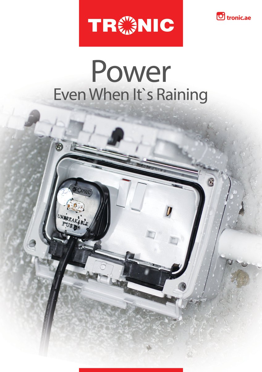 Tronic_ae's tweet photo. TR 5123-WP 13Amp Waterproof Switch Socket Twin #Power https://t.co/R18EKOZxUA