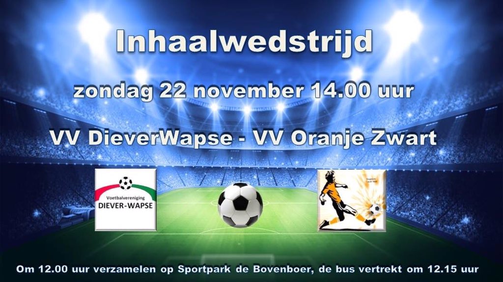 VVOranjeZwart's tweet image. MATCHDAY! De wedstrijd @Dieverwapse - oranje zwart 1 gaat door! Aftrap 14.00 uur #5eklasseB @sportstentorzwo