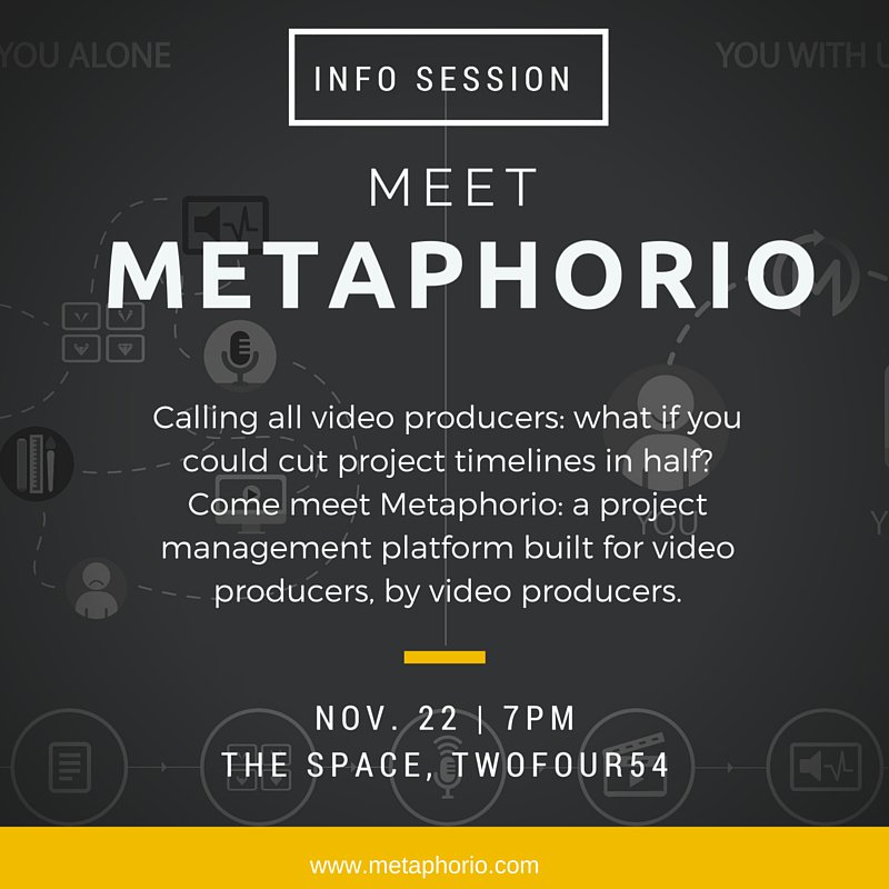 Produce more #videos in less time! Meet Metaphorio: a platform with the tools you need to double your productivity!
