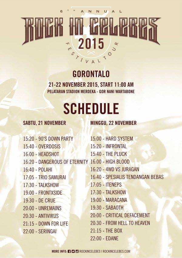 RollingStoneINA's tweet image. Sudah siap dengan 14 artis di hari ke-2 @RockInCelebes 2015!

#Gorontalo #RICfest2015 rockincelebes.com