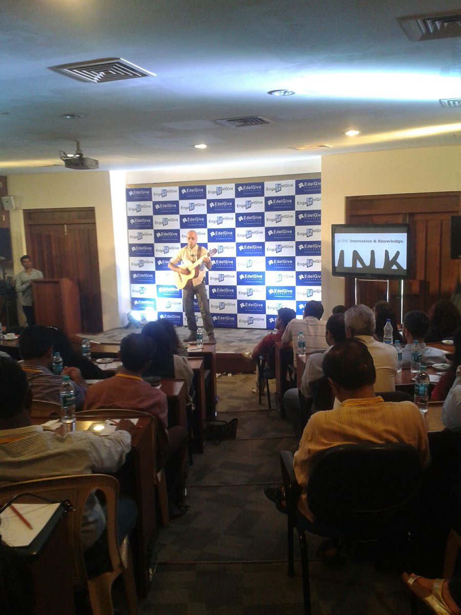 EdelGive's tweet photo. A lovely performance by Joy Barua as a prelude to INK Salon with Edelgive #EdelGiveEDGE https://t.co/VyjSX9gNxo