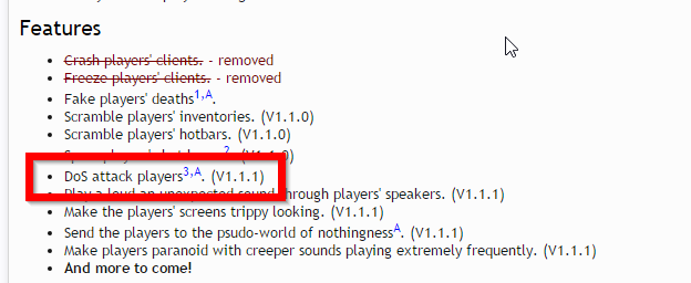 TheYellowCreepz's tweet photo. Why was this ever allowed on to BukkitDev... 

https://t.co/bALQ6Pzu9M https://t.co/ur77UuL12v