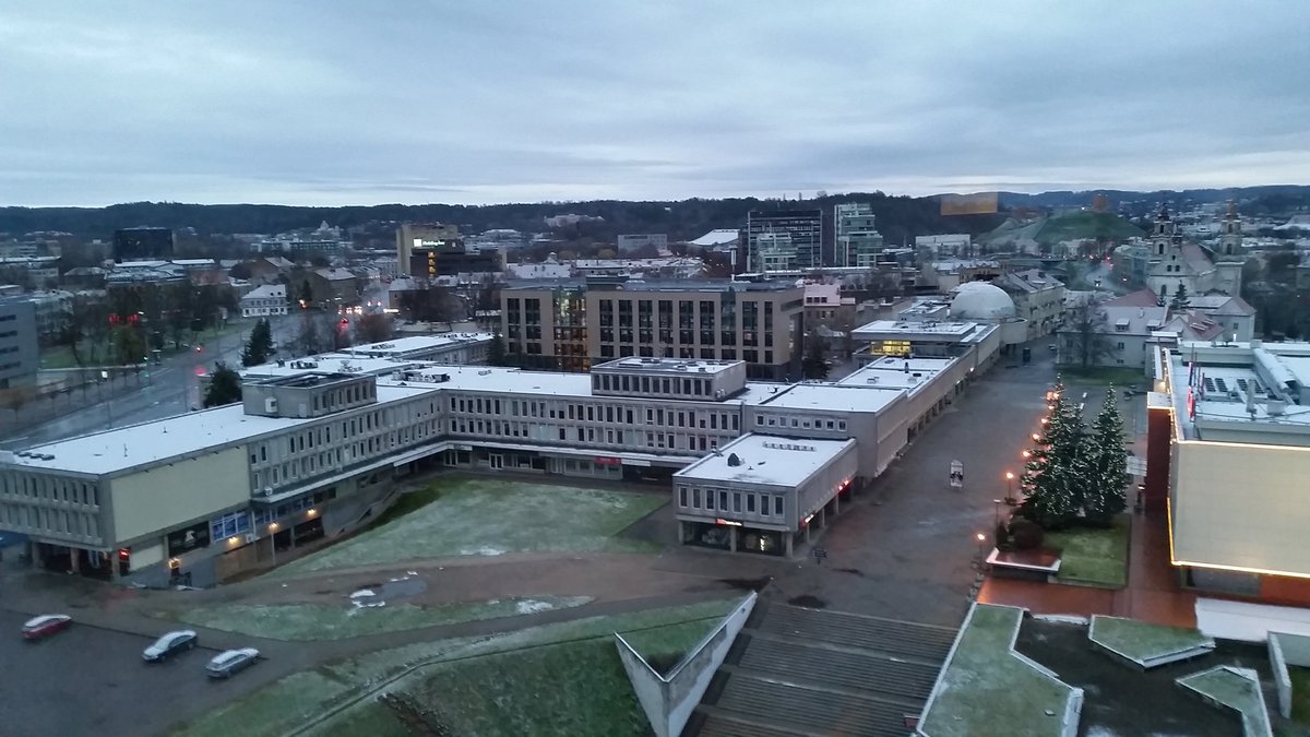 Winter approaches as the last day of #buildstuffLT starts