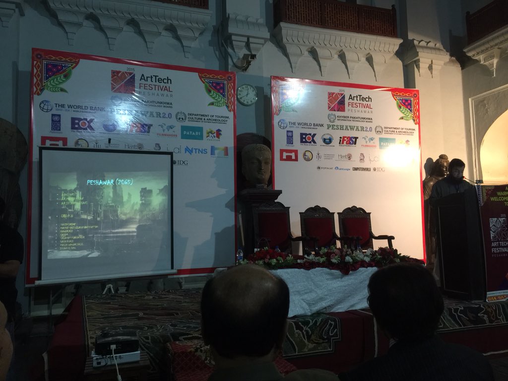 cecosofficial's tweet photo. CECOS on stage! Peshawar: Past, Present and Future @ArtTechFest @cecosofficial #ArtTechFestival #HappeningNow https://t.co/SkxKUcrh5J