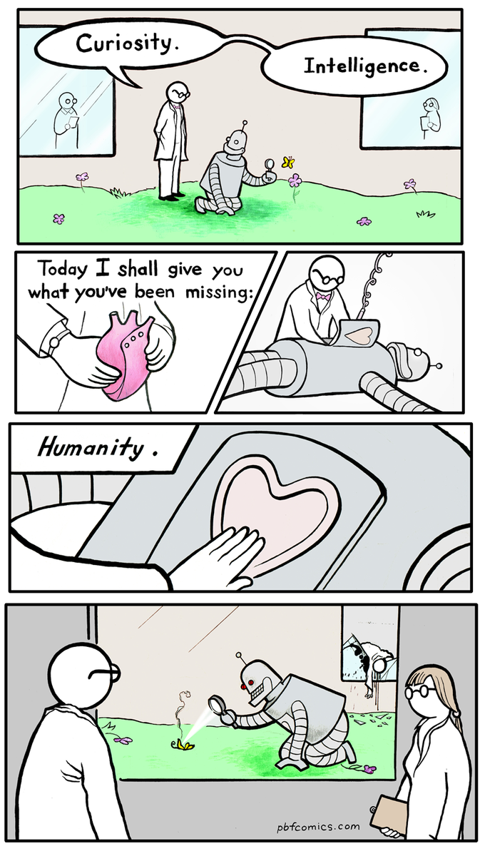 artlesshand's tweet photo. The sad yet true fact about us humans :)):
#pbfcomics #humanity https://t.co/hBThjs1tZr