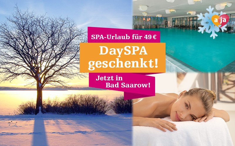 Limitiertes #Angebot:  Übernachtung, Frühstück, DaySPA geschenkt, nur 49 € p.P. bit.ly/1OVFsUQ