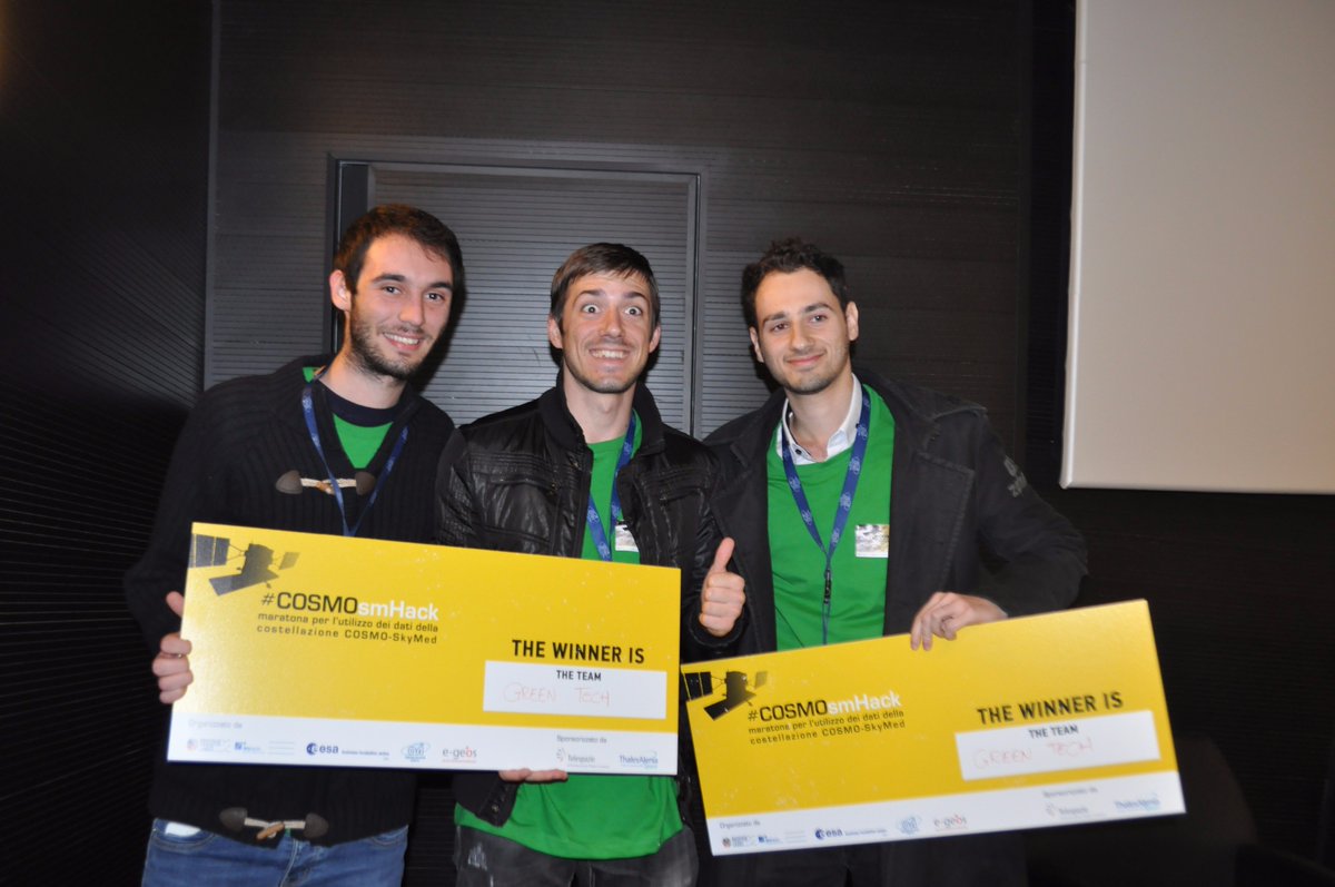 pinucciapin's tweet photo. #COSMOsmHack i vincitori della maratona https://t.co/CULZtiwjnE