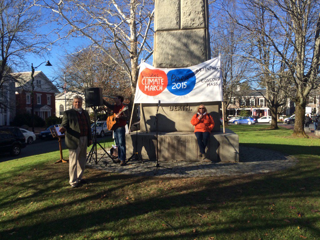 #ClimateMarch in Concord. #ActInParis