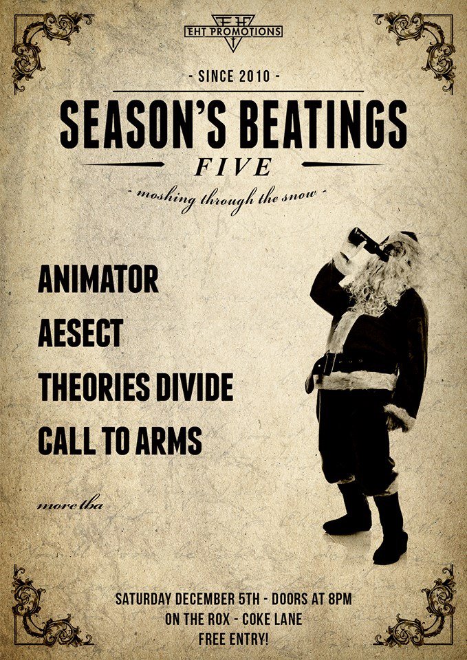 Playing at @OnTheRox on Saturday with @animatorireland @TheoriesDivide and Aesect. Free in, it's gonna be a rager!